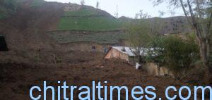 chitraltimes drosh azordam landsliding 1