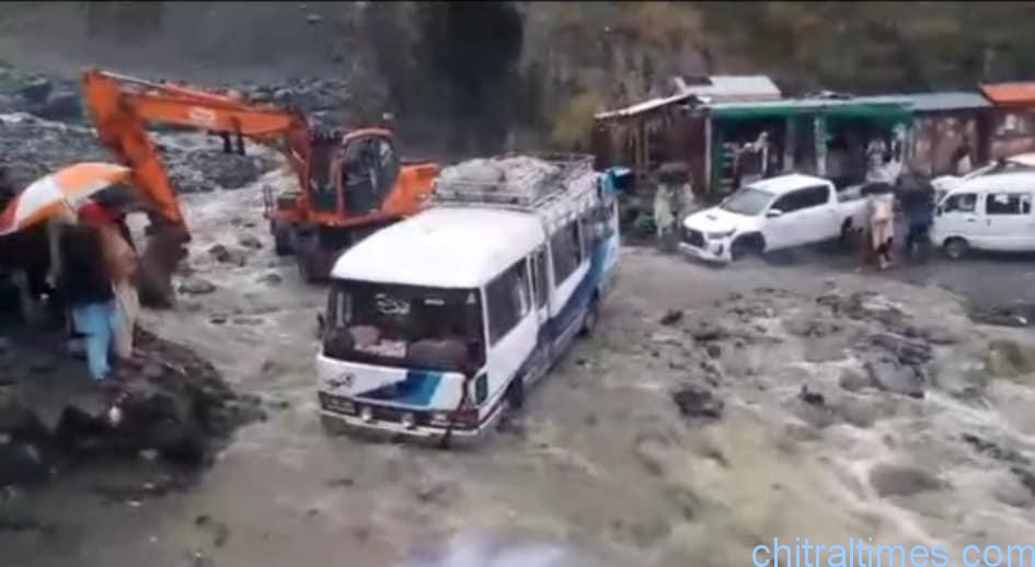 chitraltimes heavy rain in chitral road blocked houses damaged 1 1