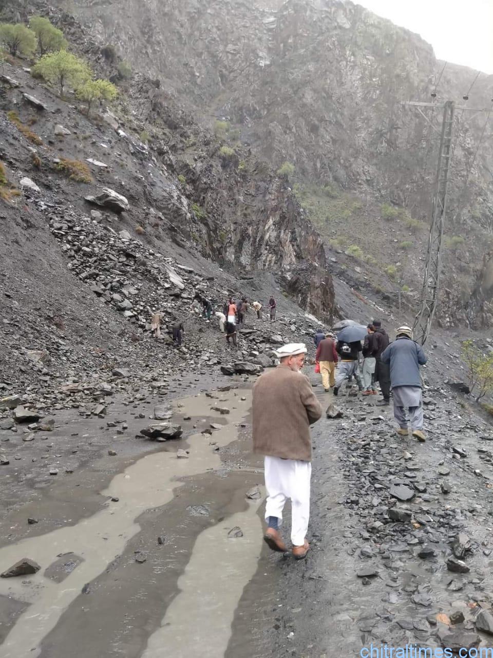 chitraltimes heavy rain in chitral road blocked houses damaged 5