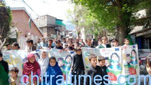 chitraltimes school enrollment campaign lower chitral awarness walk 8