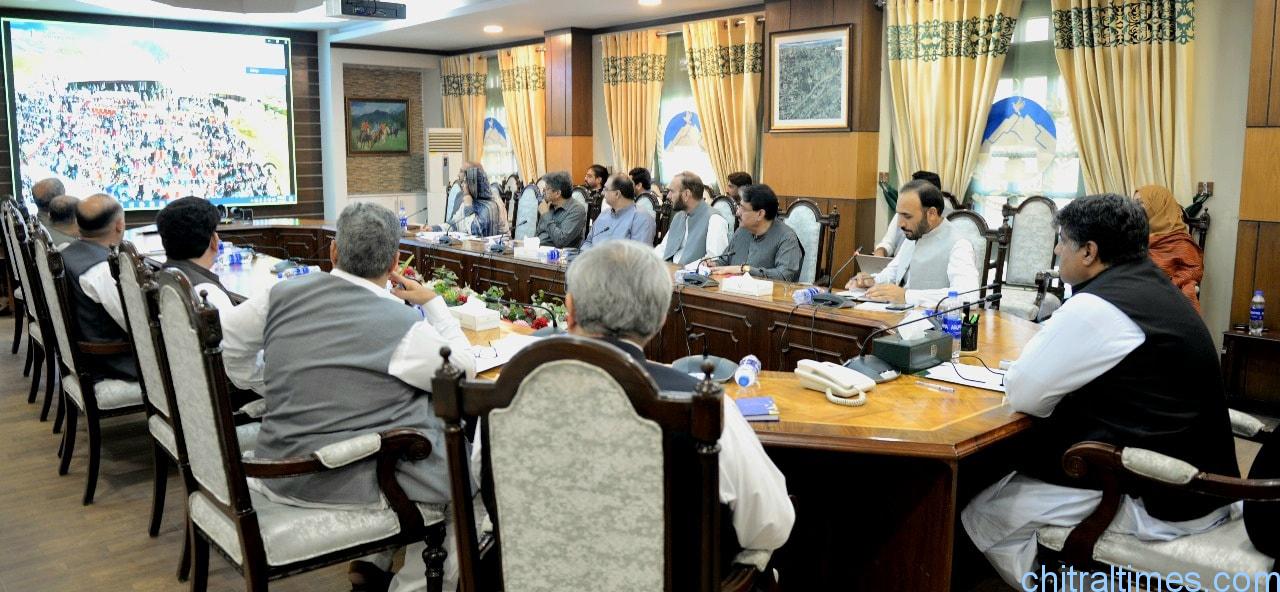 chitraltimes chief secretary khyber pakhtunkhwa chairing shandur meeting