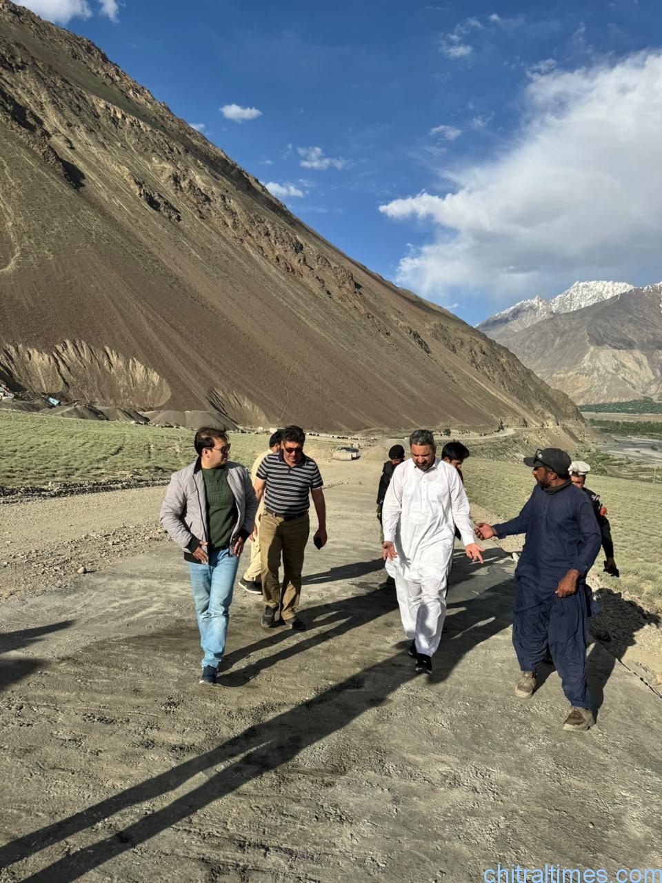 chitraltimes dc upper and lower chitral visits booni mastuj road
