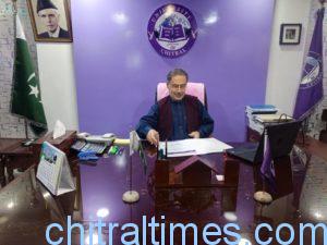 chitraltimes dr shahab resume charged as vc chitral university 1 1