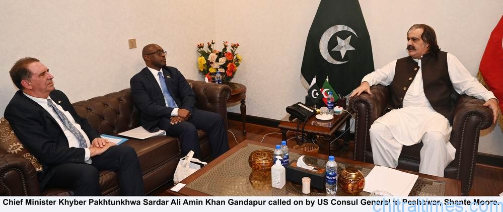 chitraltimes us consel general called on cm kp ali amin gandapur