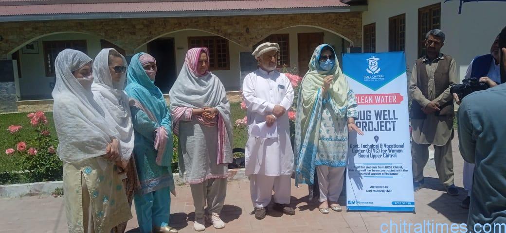 chitraltimes rose chitral collaboration for dug well gtvc booni upper chitral 2