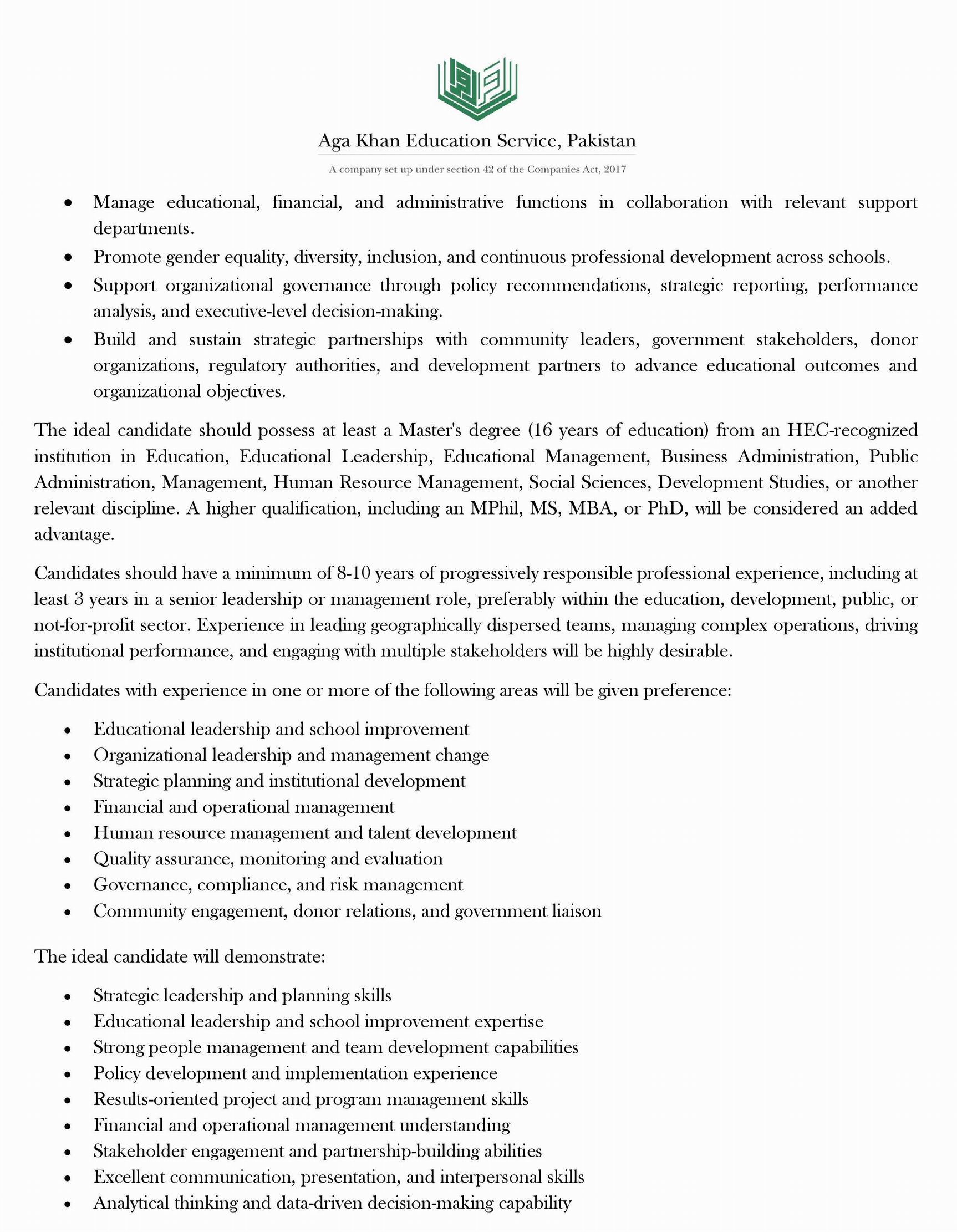 Job Ad Chitral GM 1 3