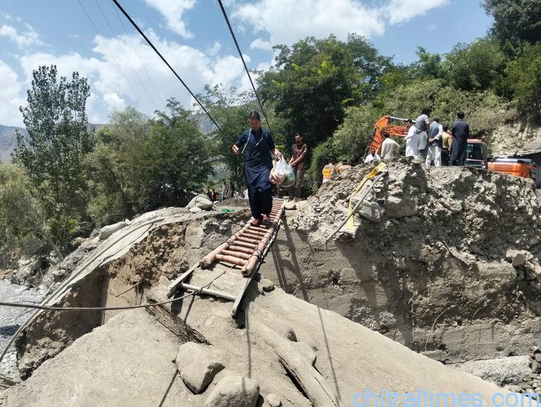 chitraltimes Broze chitral lower flood washed away bridges road and properties 13