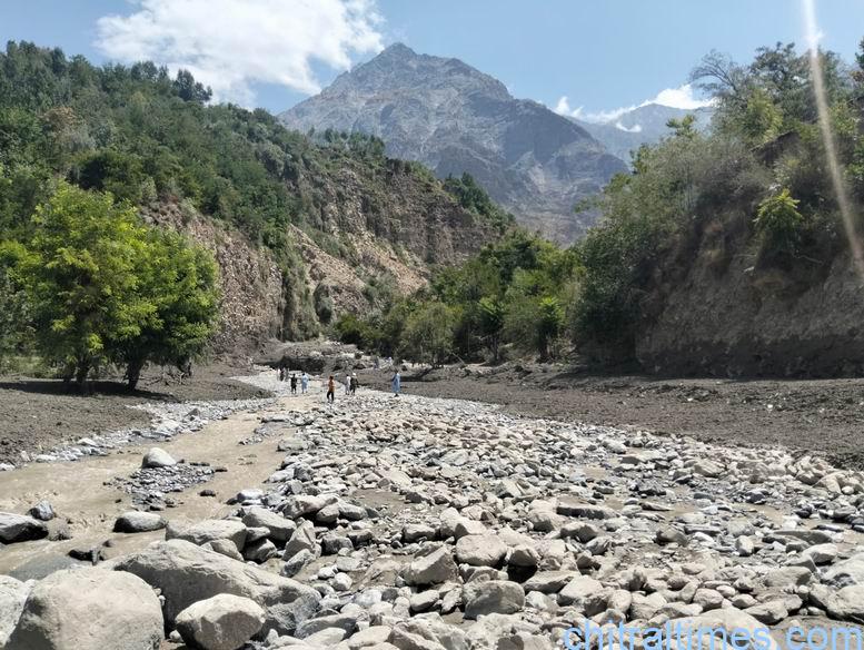 chitraltimes Broze chitral lower flood washed away bridges road and properties 14
