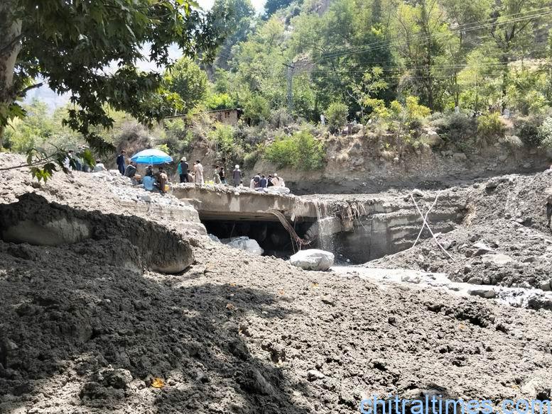chitraltimes Broze chitral lower flood washed away bridges road and properties 15