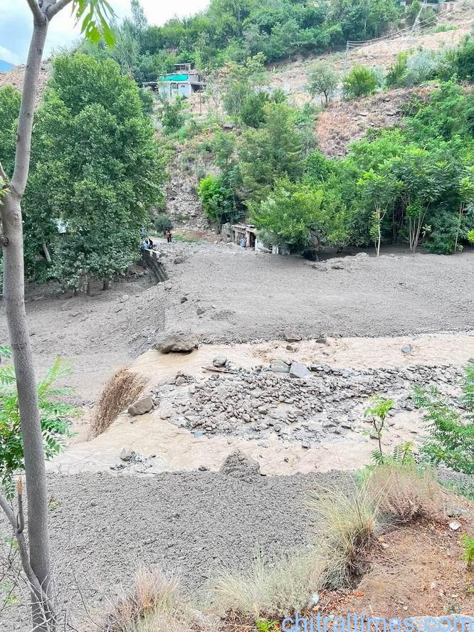 chitraltimes Broze chitral lower flood washed away bridges road and properties 2