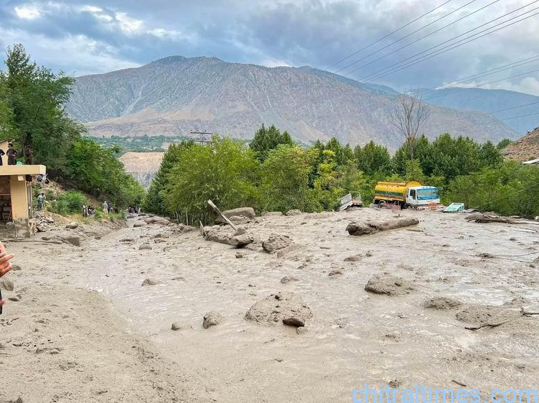 chitraltimes Broze chitral lower flood washed away bridges road and properties 5
