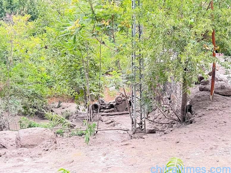 chitraltimes Broze chitral lower flood washed away bridges road and properties 6