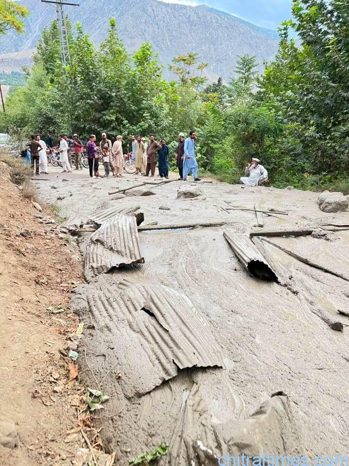 chitraltimes Broze chitral lower flood washed away bridges road and properties 7