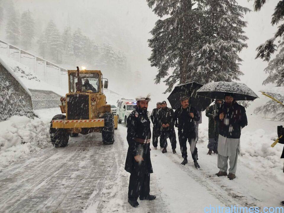 chitraltimes DC lower chitral muhsin iqbal visit lowari tunnel 5