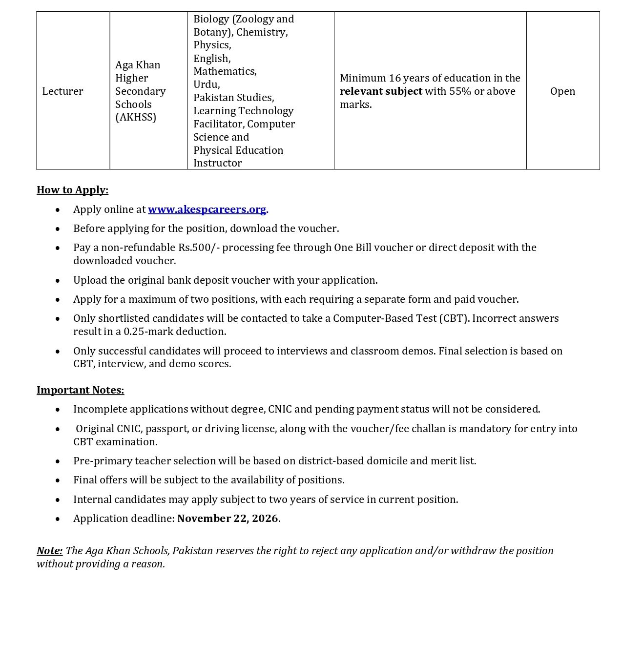 chitraltimes Job mega recuritment akesp Chitral 2026 2027 2