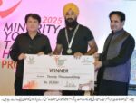 chitraltimes KP Advisor Information dr saif giving away cash prize to winner minority students