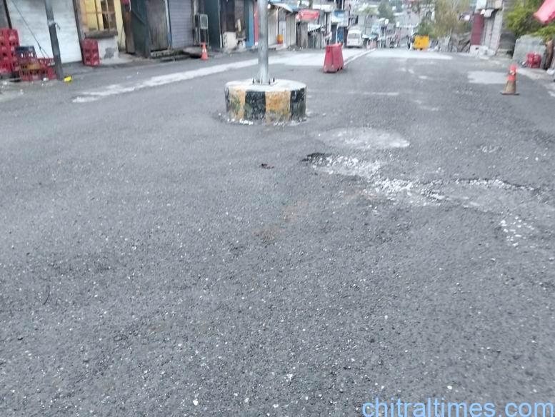 chitraltimes abdul wali khan bypass road chitral poor condition 1