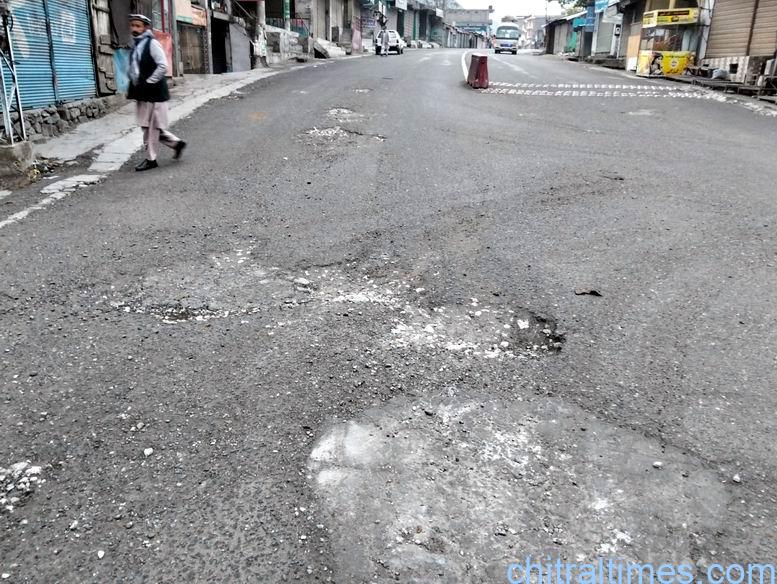 chitraltimes abdul wali khan bypass road chitral poor condition 6