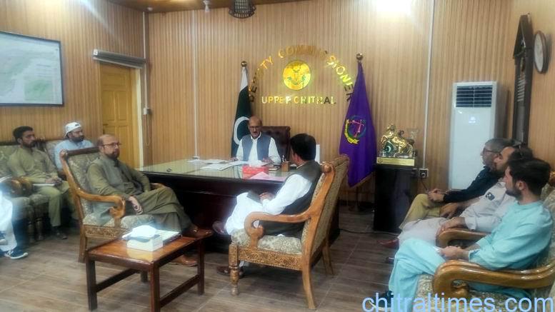 chitraltimes adc chitral upper chairing meeting on monsoon 2