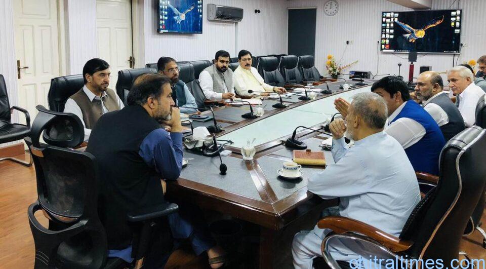 chitraltimes advisor health ihtisham ali chairing meeting