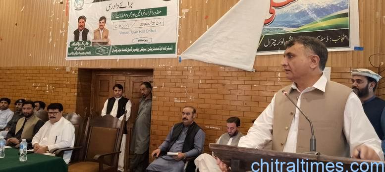 chitraltimes advisor social welfare malak liaqat visit chitral lower 3