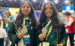 chitraltimes alina and shahlina from murder chitral win silver middle in Dubai GE festival 3