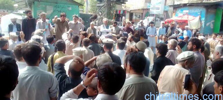 chitraltimes all parties meeting and protest on tax