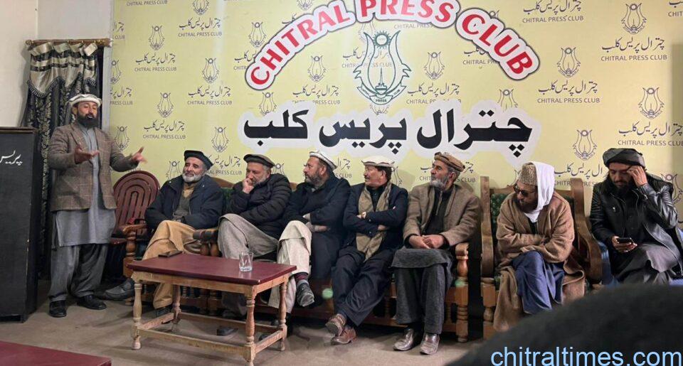 chitraltimes all parties press confrence against cw corruption 1