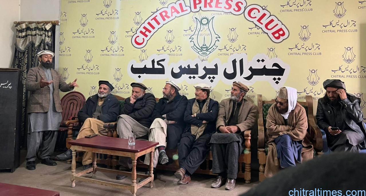 chitraltimes all parties press confrence against cw corruption 1