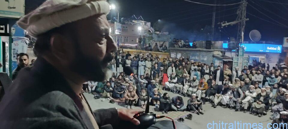 chitraltimes all parties protest against electricity loadsheeding 1