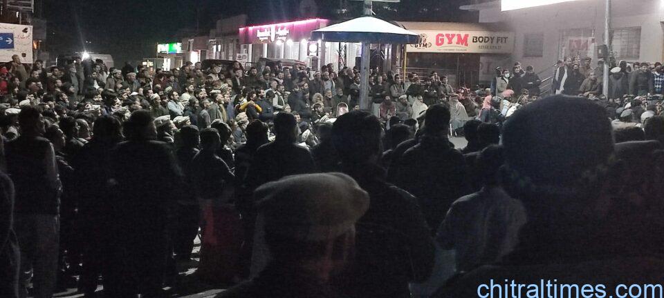 chitraltimes all parties protest against loadsheeding 1 1