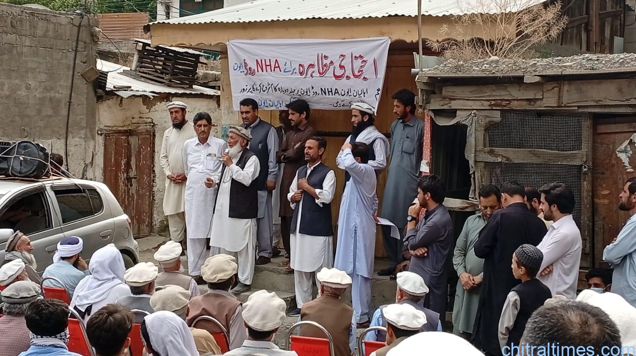 chitraltimes ayun road protest 3