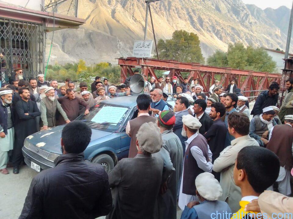 chitraltimes ayun valley protest for their demands road flood relief 8