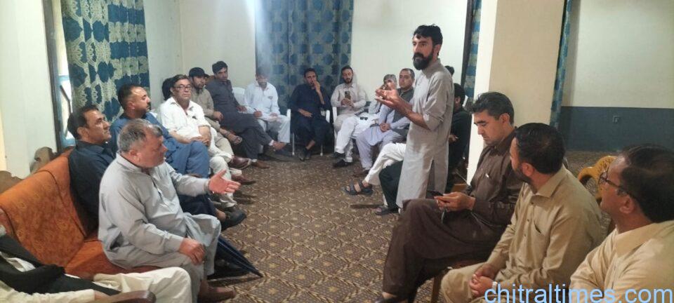 chitraltimes booni meeting on water supply 3