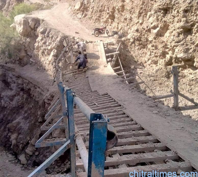 chitraltimes bridges repairing continue in lower chitral after flood 5