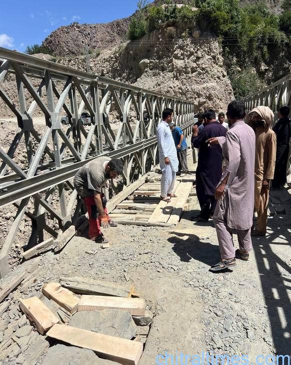 chitraltimes bridges repairing continue in lower chitral after flood 6