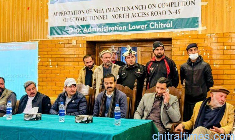 chitraltimes ceremony held after completion of lowari tunnel approach road 1