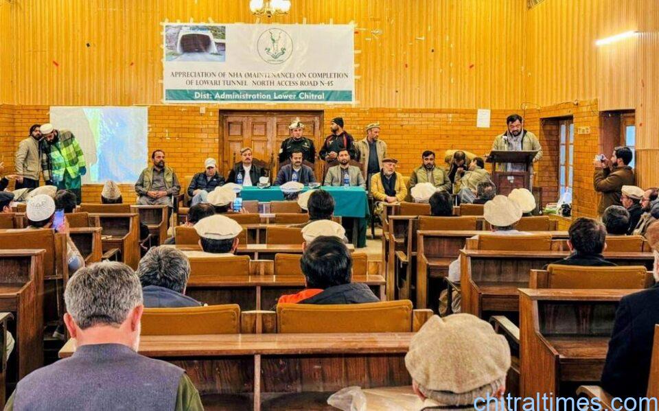 chitraltimes ceremony held after completion of lowari tunnel approach road 6
