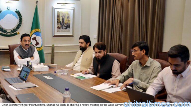 chitraltimes chief secretary kp chairing meeting on mineral and cw 1