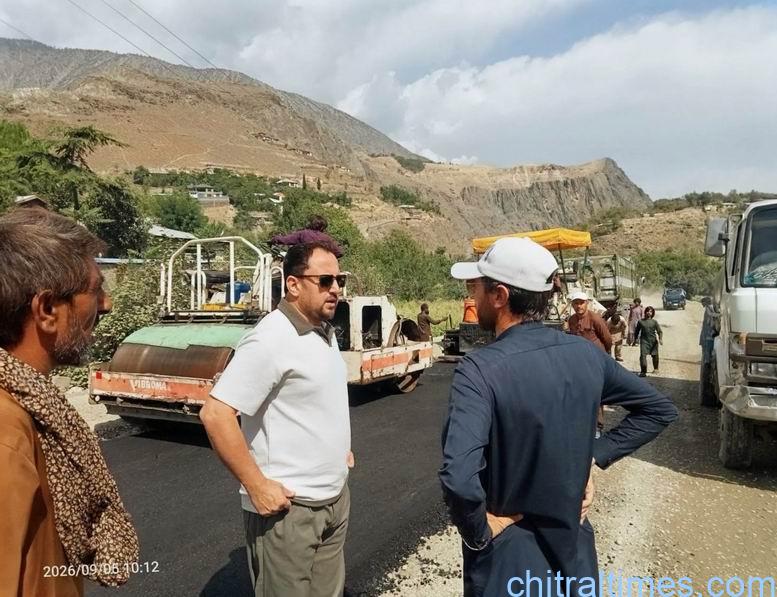 chitraltimes chitral ayun kalash valley road asphalt dc visit 5