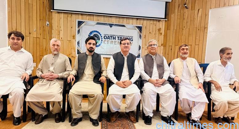 chitraltimes chitral chamber of commerce new cabinet oath taking 2