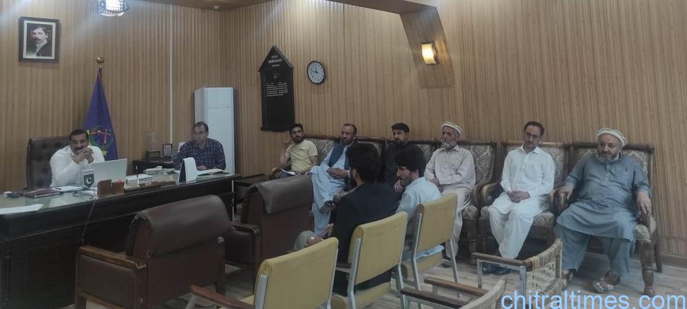 chitraltimes chitral chamber of commerce to organize an expo in shandur festival meeting with dc 5
