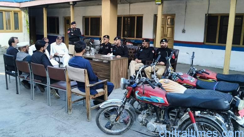 chitraltimes chitral city police recovered five stollen bikes 2