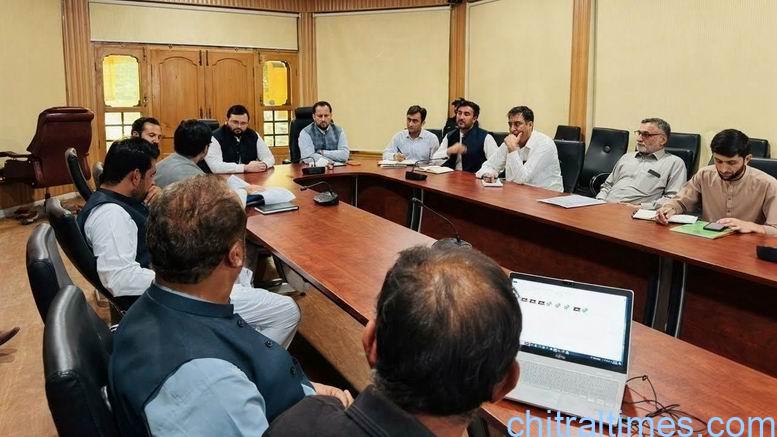 chitraltimes chitral dedak meeting directs faster progress and early completion of delayed development projects