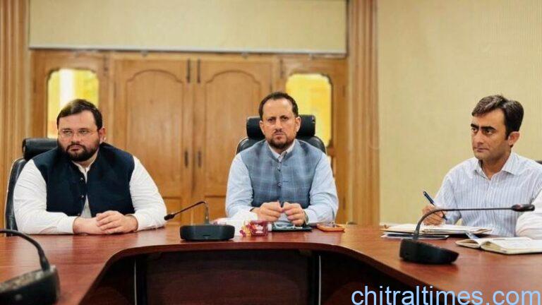 chitraltimes chitral dedak meeting directs faster progress and early completion of delayed development projects