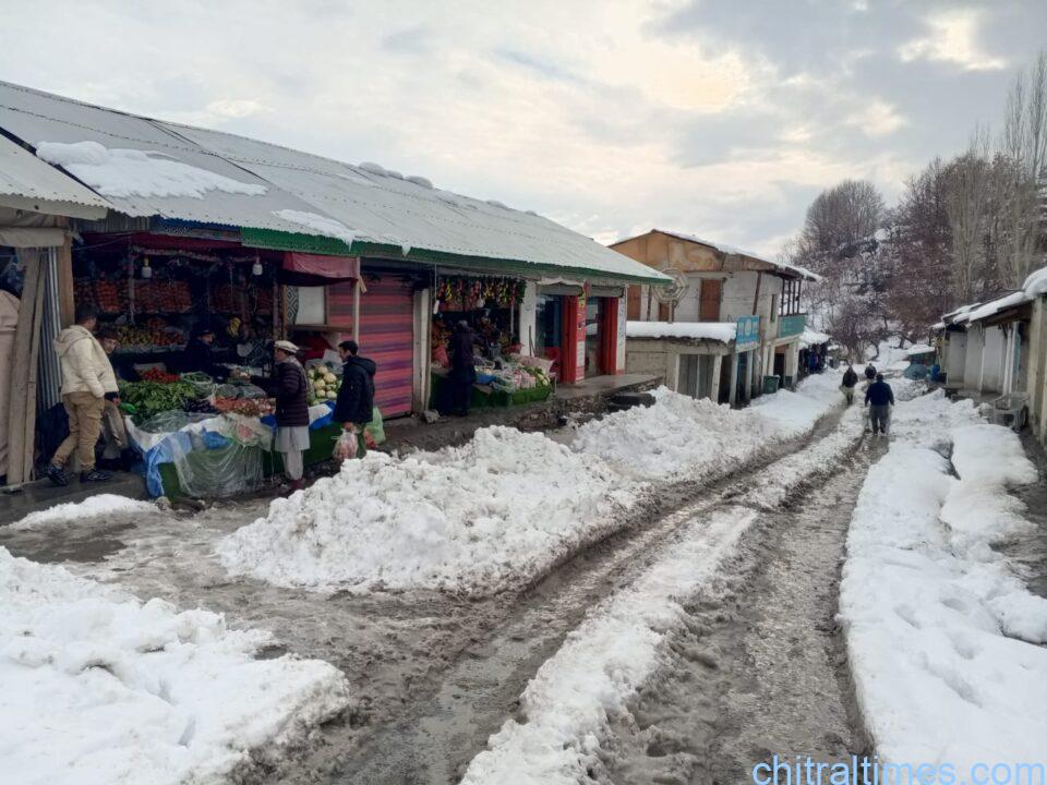 chitraltimes chitral snowfall chitral city and mulkhow warijun upper chitral 1