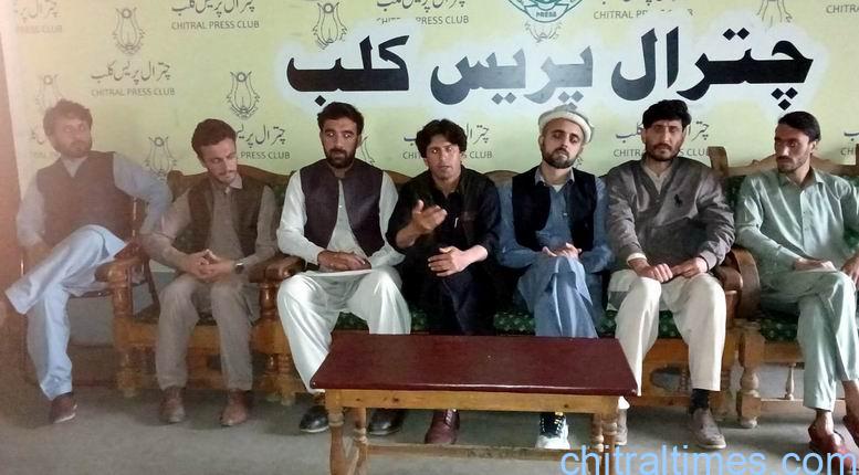 chitraltimes chitral university union press confrence for uni road