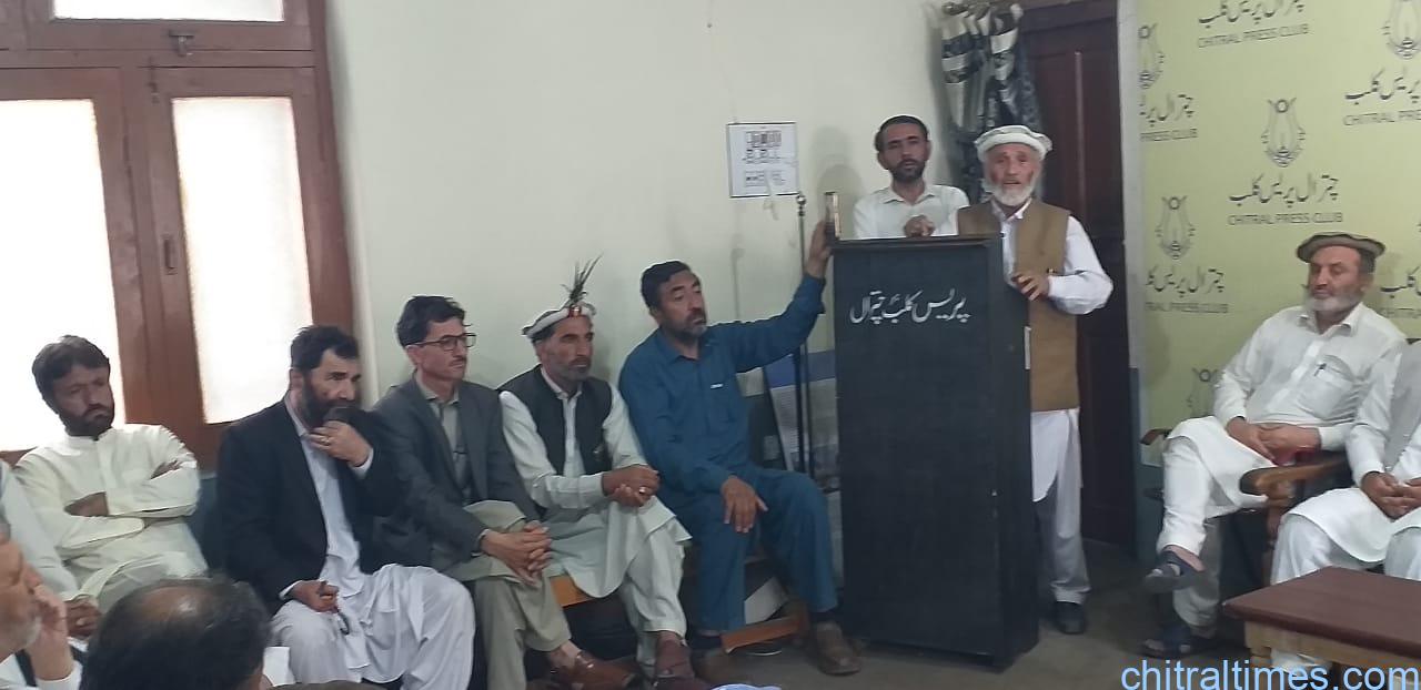 chitraltimes civil society press confrence against district admin upper chitral 1