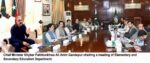 chitraltimes cm kp chaired meeting on education department