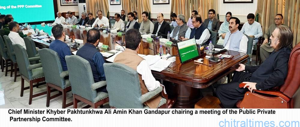 وزیر اعلیٰ خیبر پختونخوا علی امین خان گنڈاپور کی زیر صدارت پبلک پرائیویٹ پارٹنر شپ کمیٹی کا  اجلاس،  تین اہم منصوبوں کے ٹرانزیکشن اسٹرکچرز کی اصولی منظوری دیدی گئی
